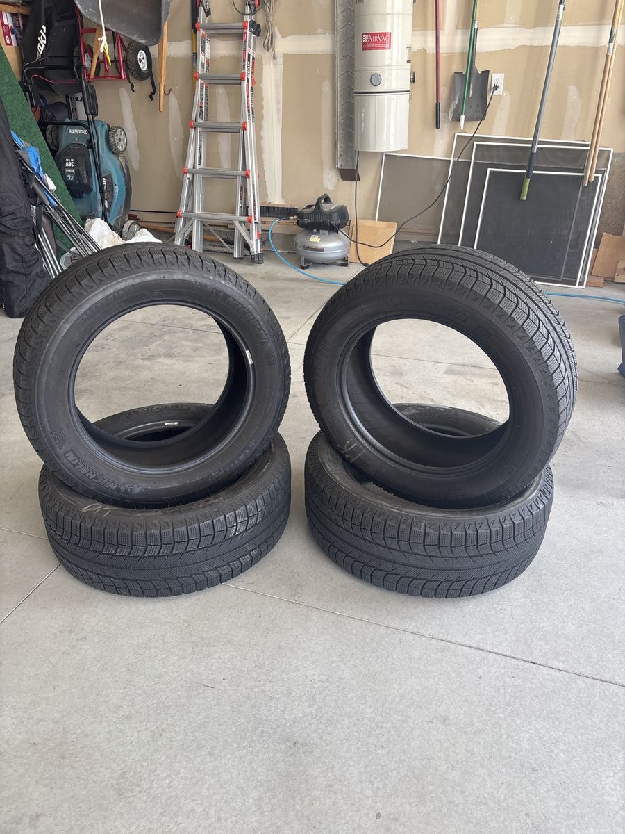 Michelin X-Ice Snow Winter Tires 235/55R18 Set of 4, Excellent Tread, Studless