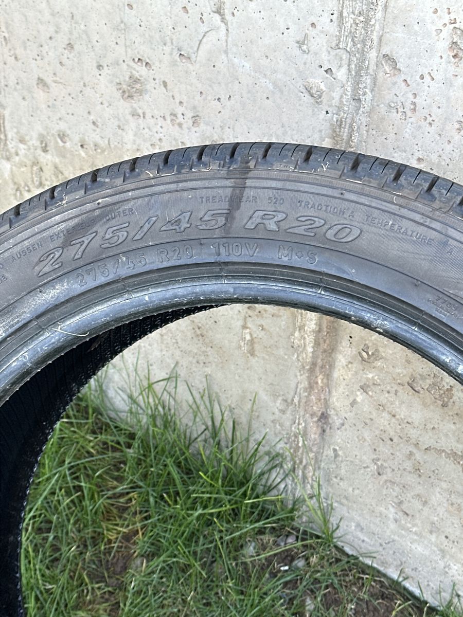 275/45R20 110V M+S All-Season Tire - Good Tread, Traction A, Temp B