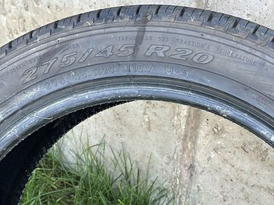 275/45R20 110V M+S All-Season Tire - Good Tread, Traction A, Temp B