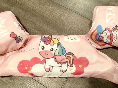 Unicorn Swim Floaties for Kids 30-50lbs Pink