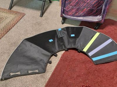 Soft Recovery Cone for Dogs - Adjustable Black and Blue Pet Cone