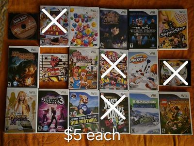 Nintendo Wii games $5 each including Lego Indiana Jones! Trades considered!