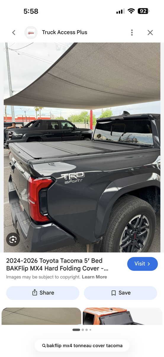 MX 4 Backflip Tonneau cover