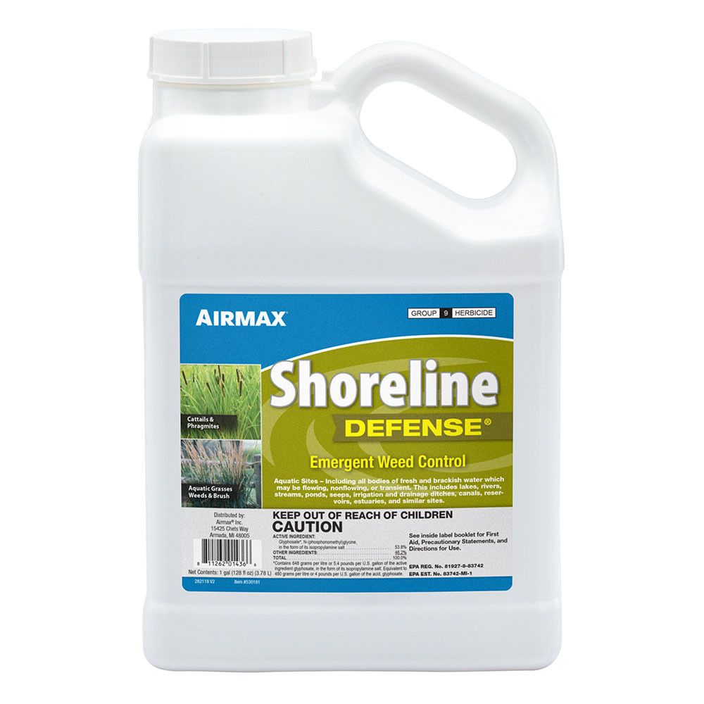 Airmax Shoreline Defense Emergent Weed Control Aquatic Herbicide - 1 Gallon