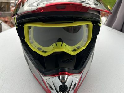 HJC AC-X2 Fly Racing Off Road Riding Helmet Chromium ADULT MOTOCROSS Sz L - DOT Approved