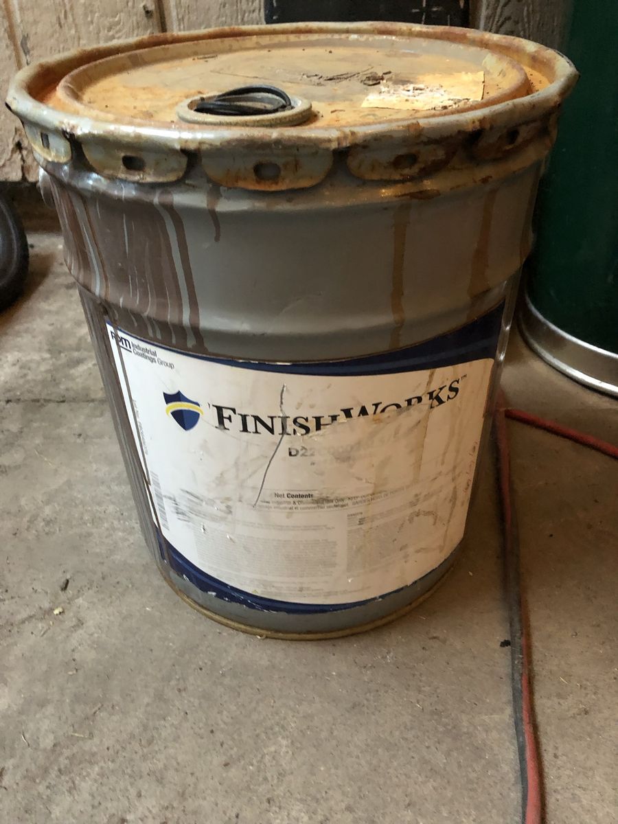 FinishWorks RPM Industrial Coatings 5 Gallon Metal Bucket Container