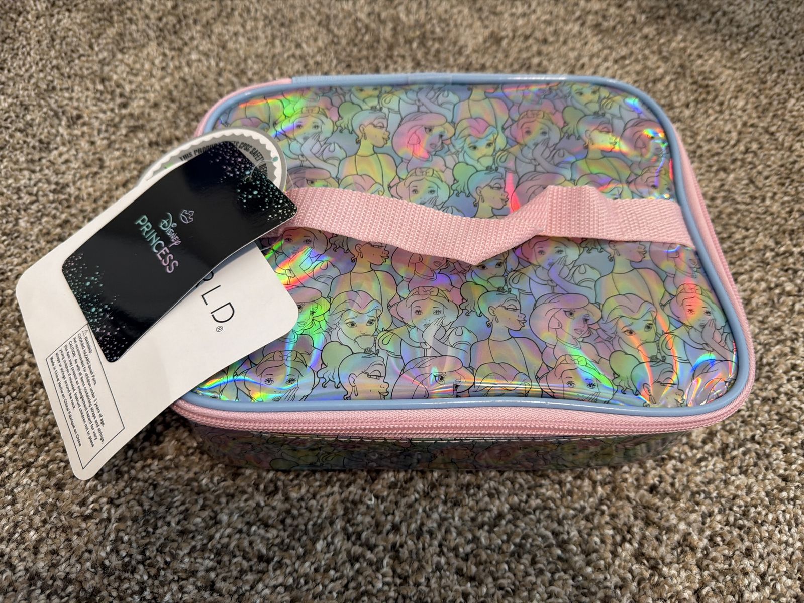 Disney Princess Kids' Lunch Box - Iridescent Holographic, NEW with Tags
