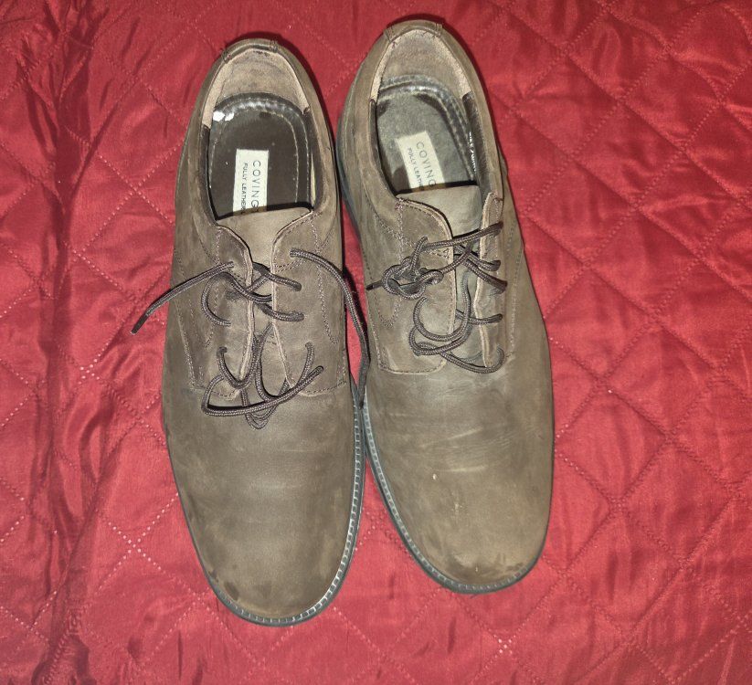 Covington Brown Leather Oxford Dress Shoes Men's Size 10.5M Style 37320