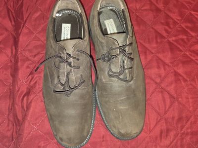 Covington Brown Leather Oxford Dress Shoes Men's Size 10.5M Style 37320