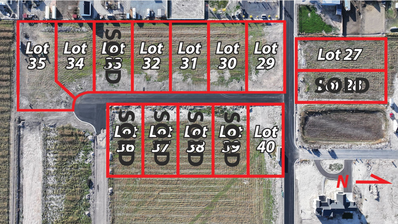 1 acre building lots and smaller