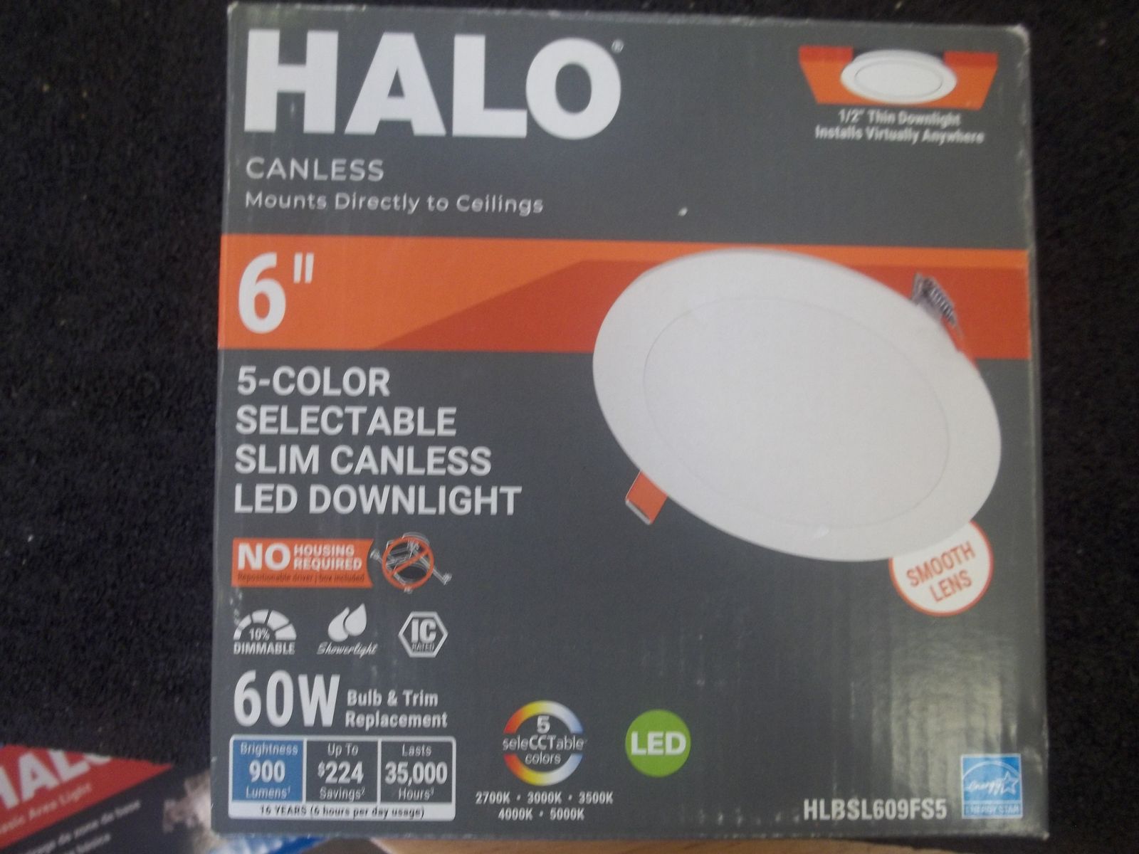 Halo Canless 6" 5 Color 60 Watt