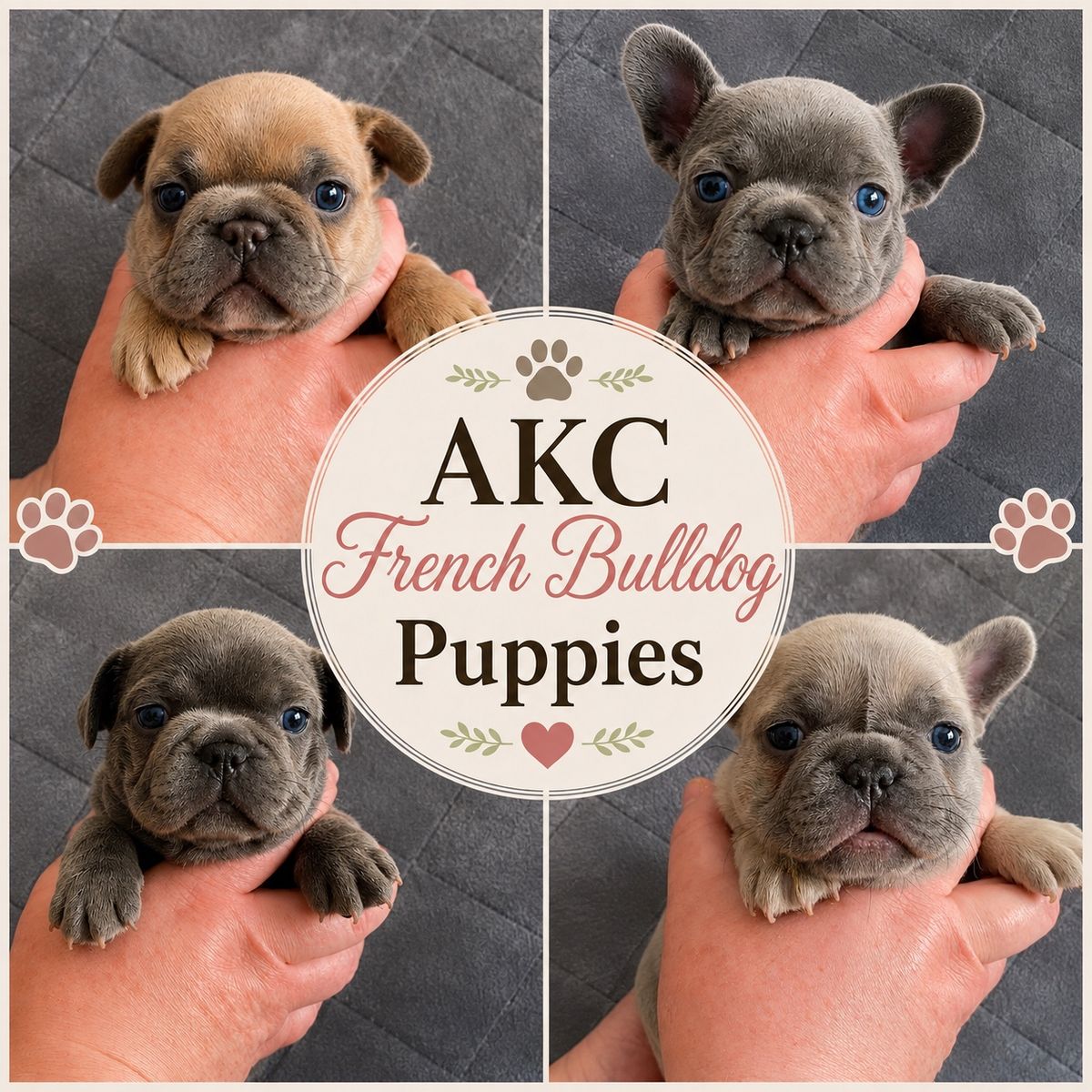 AKC French Bulldog Puppies-Very thick and compact