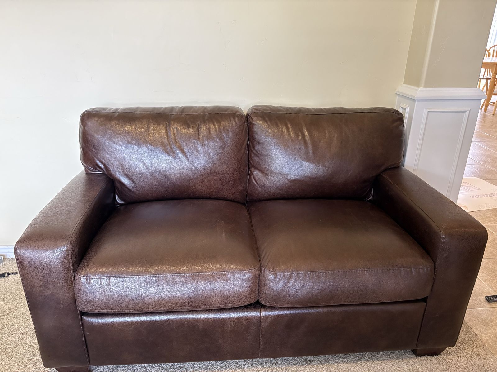 Leather Loveseat
