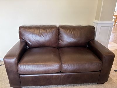 Leather Loveseat