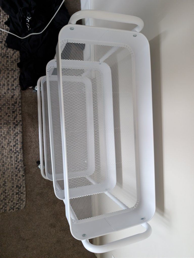 NEW-3 tier rolling utility, craft, or laundry cart