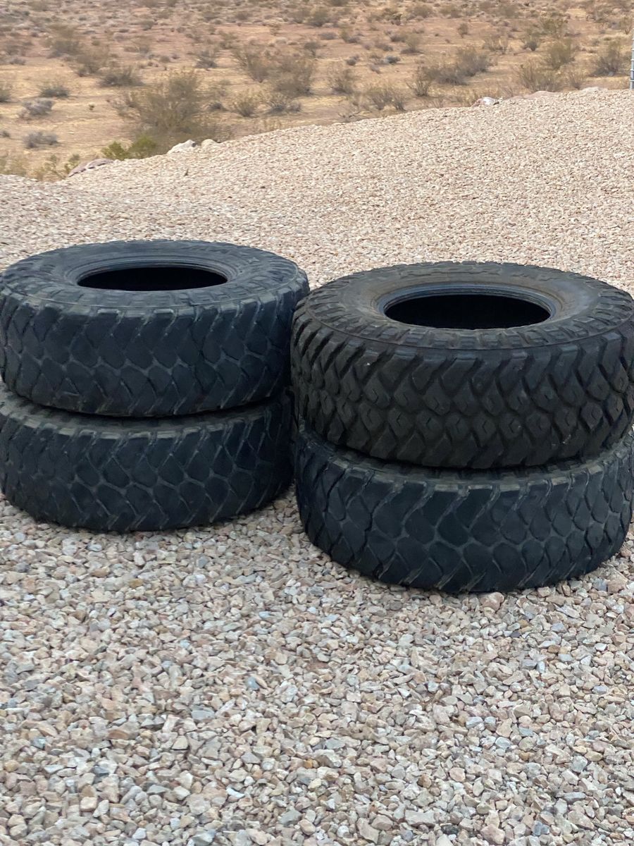 Four Used Off-Road Tires - 37x12.5x17