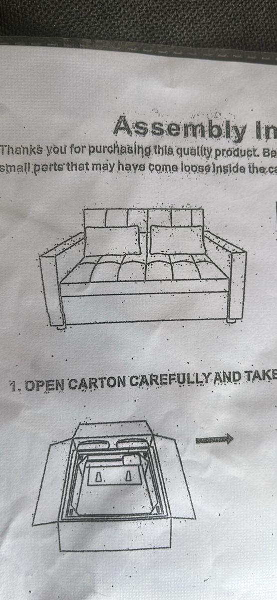 Pull out sofa bed OBO