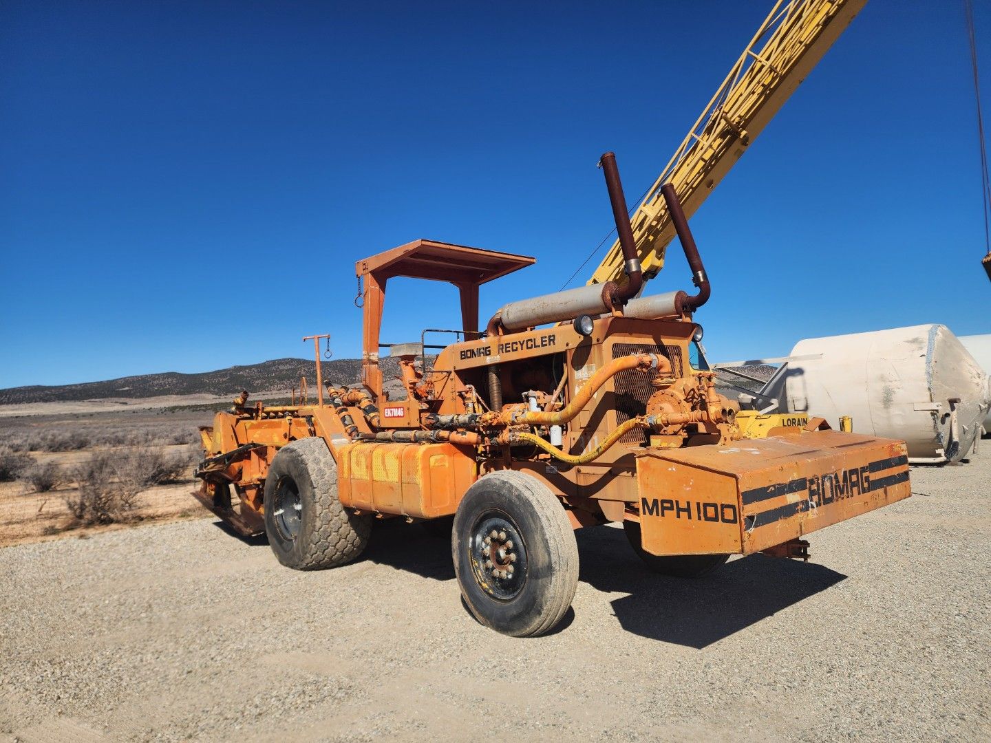 1985 Bomag MPH100R Wheel Soil Stabilizer Reclaimer # 4658