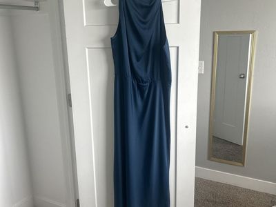 Navy Blue long formal dress (Prom, Hoco, Gala) size XL