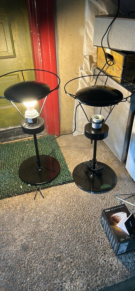 Pairs Of Rare Vintage IKEA Space Age Table Lamps