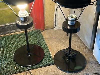 Pairs Of Rare Vintage IKEA Space Age Table Lamps