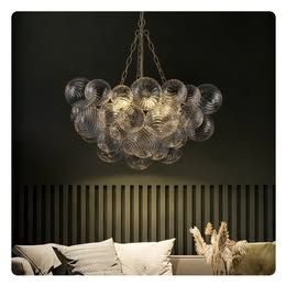 NEW Starsky Crystal Globe Chandelier - Gold Finish