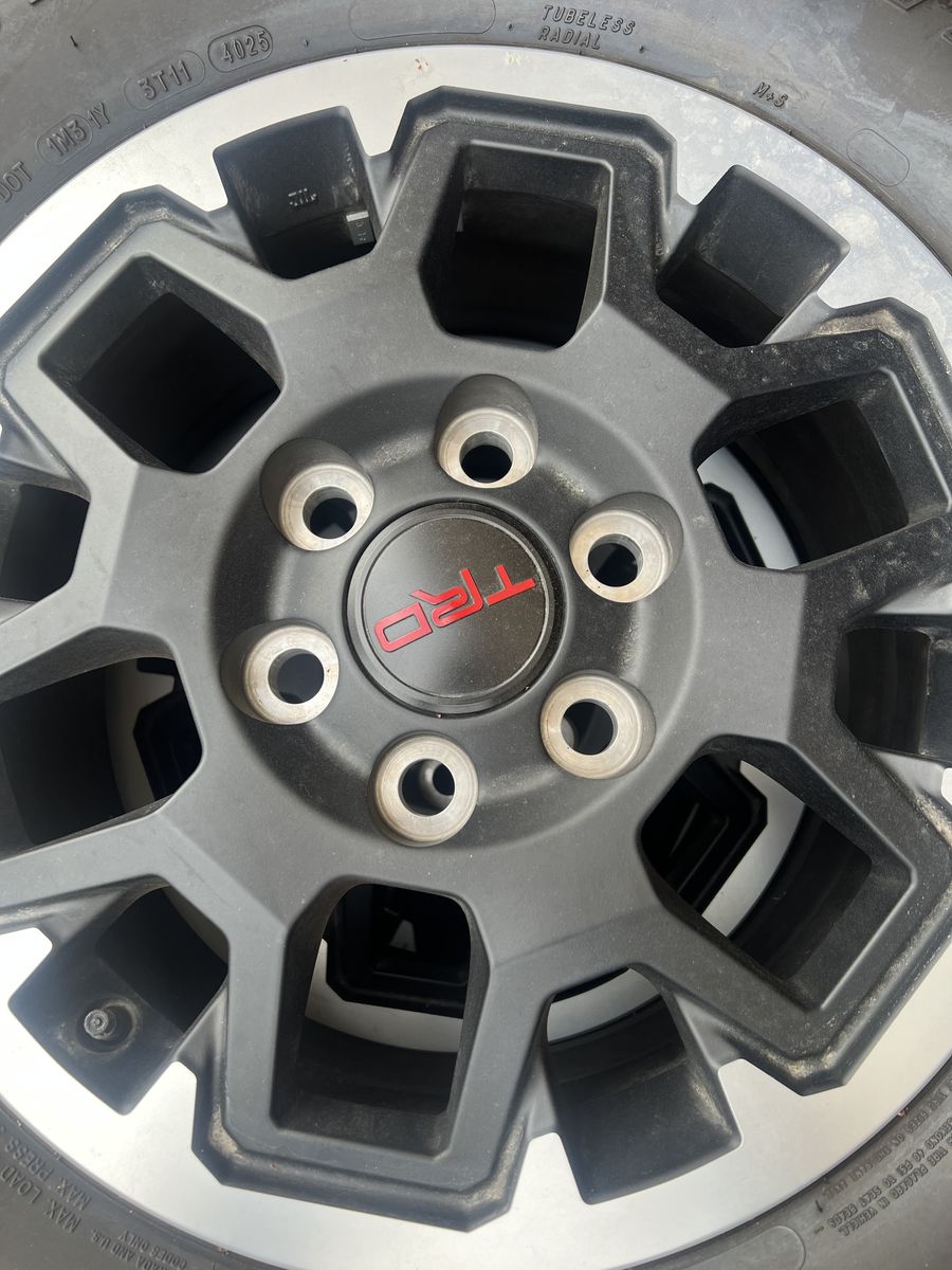 TRD TOYOTA WHEELS AND A/T  Tires