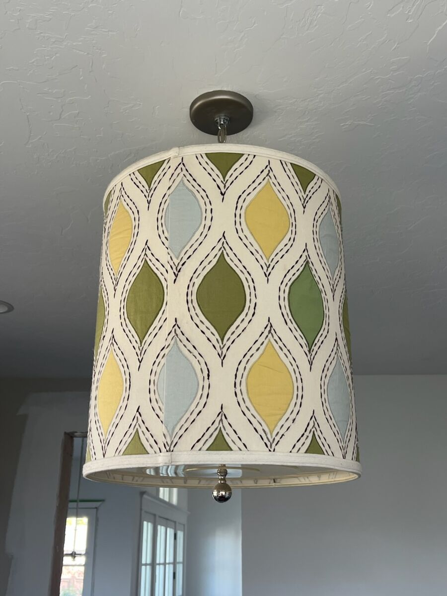 Custom Fabric Drum Light
