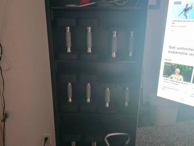 NordicTrack Interactive Fitness Mirror with Built-in Storage Rack and Full Set of Weights