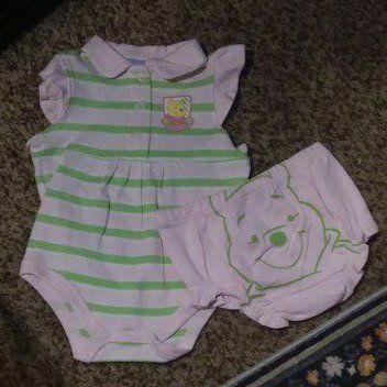 2 PIECE WINNIE THE POOH SUNSUIT .6-9 MOS.