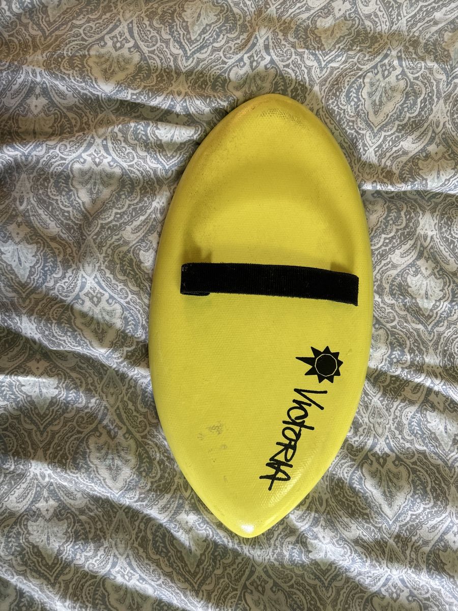 Victoria Skimboard Yellow with Black Traction Pad Skim Board