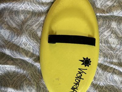 Victoria Skimboard Yellow with Black Traction Pad Skim Board