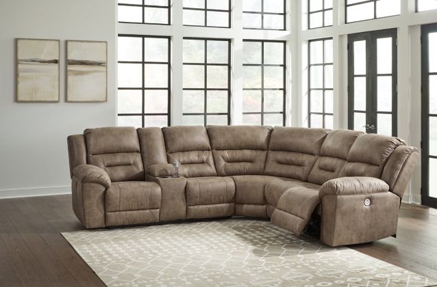 Ravenel 3pc Power Reclining Sectional - Living Room Furniture - Action Home Furniture
