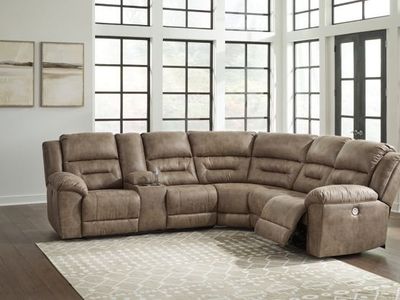 Ravenel 3pc Power Reclining Sectional - Living Room Furniture - Action Home Furniture