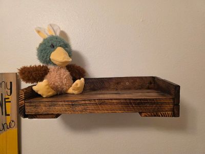 Handcrafted Wood Shelfs Rustic Charred Wood Shelf