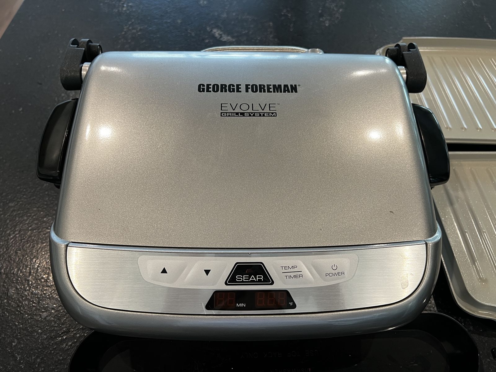 George Foreman Evolve Grill System with Waffle and Grill Plates