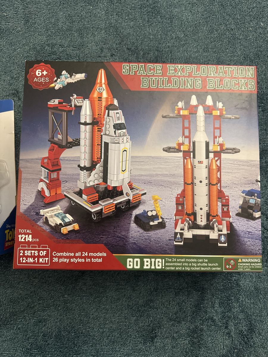Space Exploration Building Blocks Set - 1214+ Pcs, 2x 12-in-1 Kits, 26 Play Styles, Ages 6+