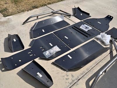 Yamaha YXZ 1000 UHMW Ultimate Skid Package & Kicker Nerf Bars package