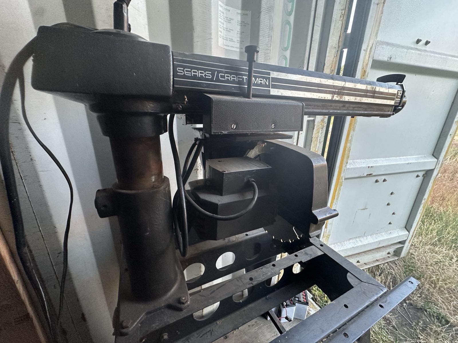 Sears Craftsman 10-inch Radial Arm Saw - Vintage Woodworking Tool with Stand