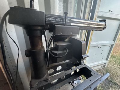 Sears Craftsman 10-inch Radial Arm Saw - Vintage Woodworking Tool with Stand