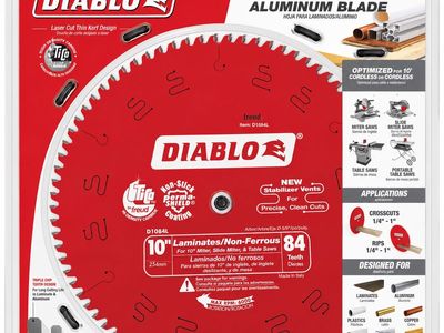 Diablo 10” 84-Tooth Laminate & Aluminum Saw Blade – New