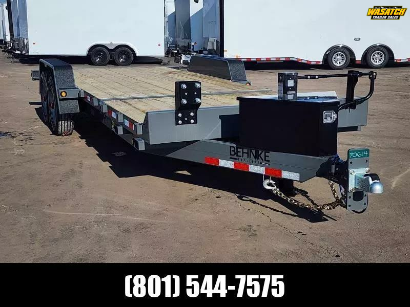 2026 Behnke 22' Tandem Tilt Equipment 20K Flatbed Trailer