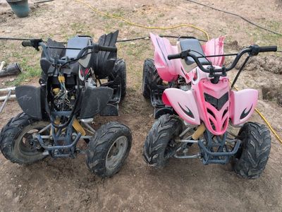 Falcon 90cc Kids ATV - Black and Red, Used Condition