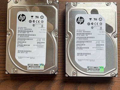 HP 2TB 7200RPM SATA Hard Drive MB2000EBZQC - 2 available