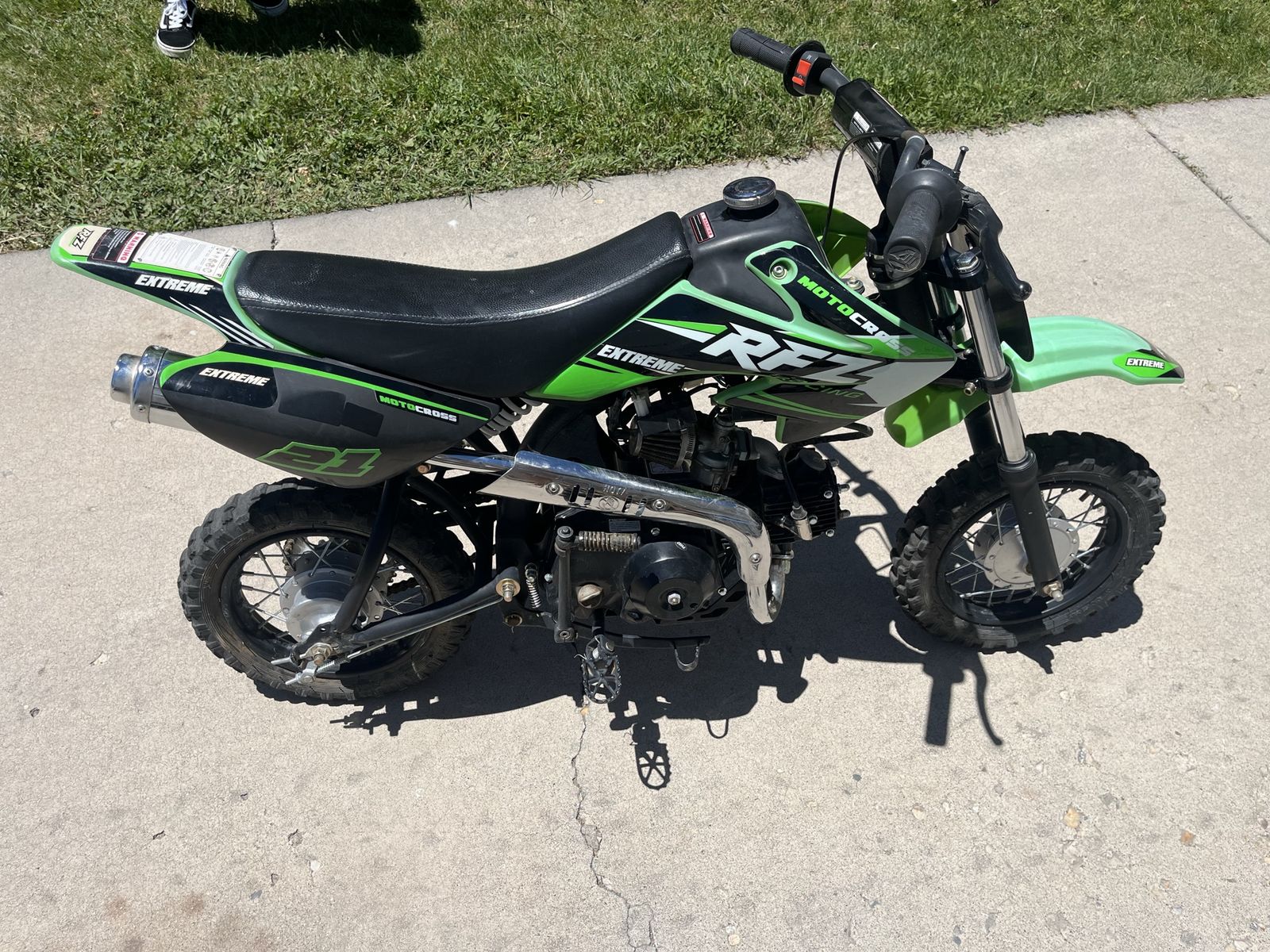 Extreme Motocross RFZ Pit Bike - Green - Used