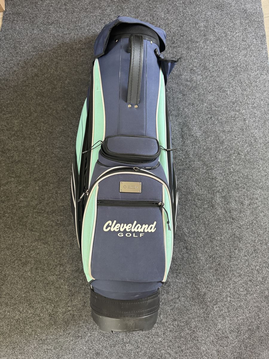 Women Cleveland Bloom Teal Navy Blue Golf Cart Bag 5-way