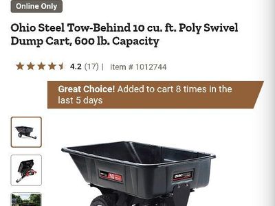 Dump Garden Cart/trailer