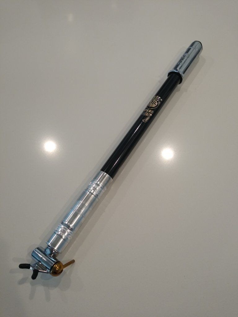 Silca Vintage Frame Fit Bike Pump - Black/Silver, Nos Presta Valve. Like new condition .