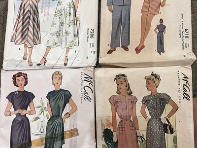 Amazing vintage sewing patterns. 1940s