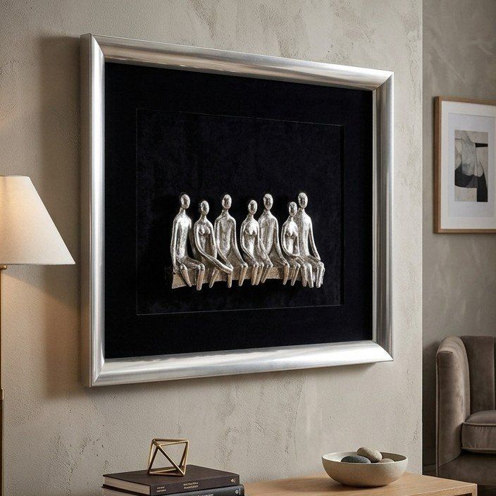 Modernist Figural Wall Sculpture Art